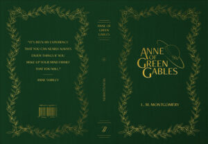 Anne of Green Gables Book Cover Flat Design